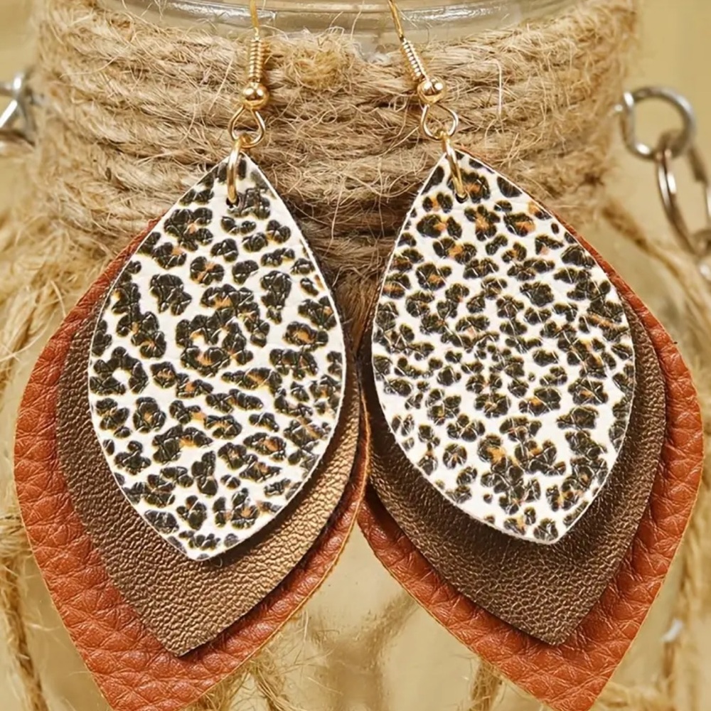 Leopard earrings